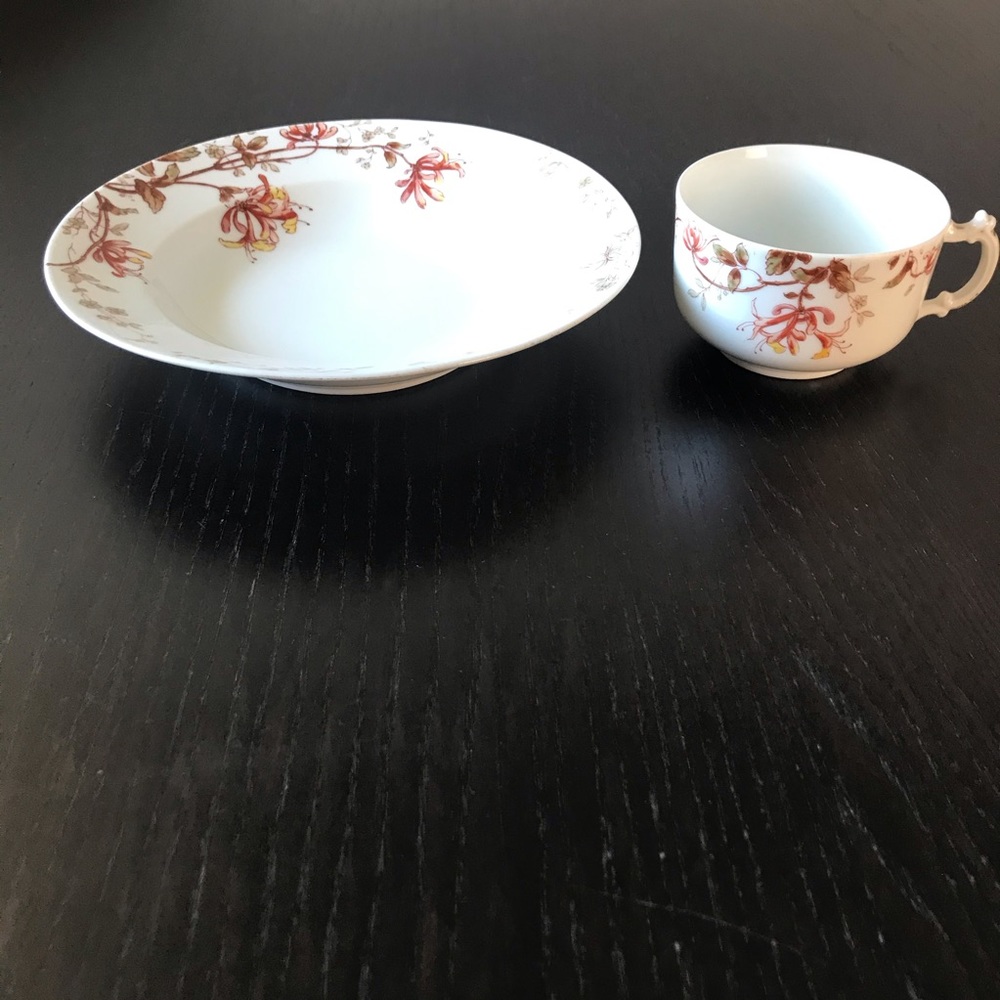 Haviland Vintage 2 Pc. Set of Fine China Limoges
